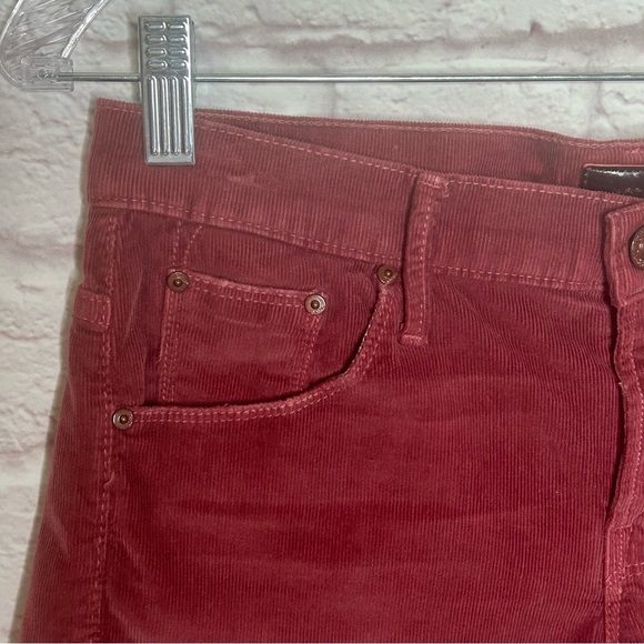 MOTHER Red Jean Shorts Cut-Off Style - Picture 5 of 14